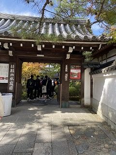 京都のお寺に到着